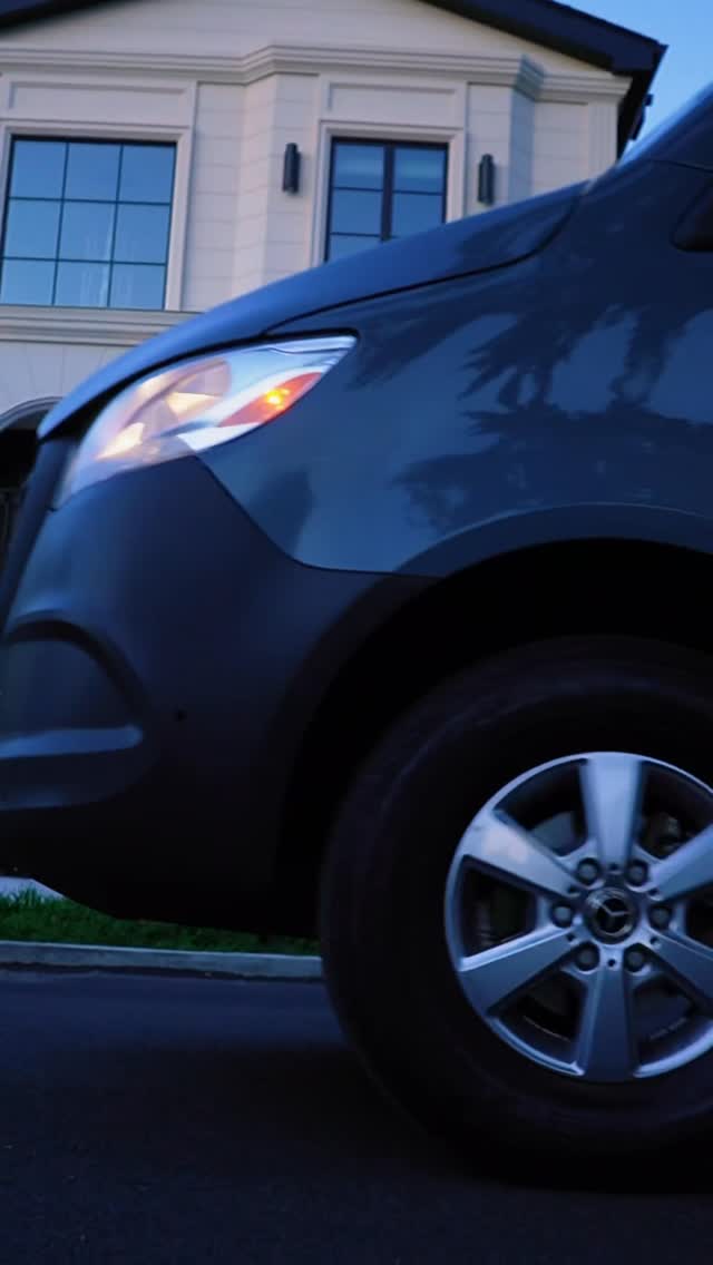 ETAR Sprinter van on a marina drop-off run